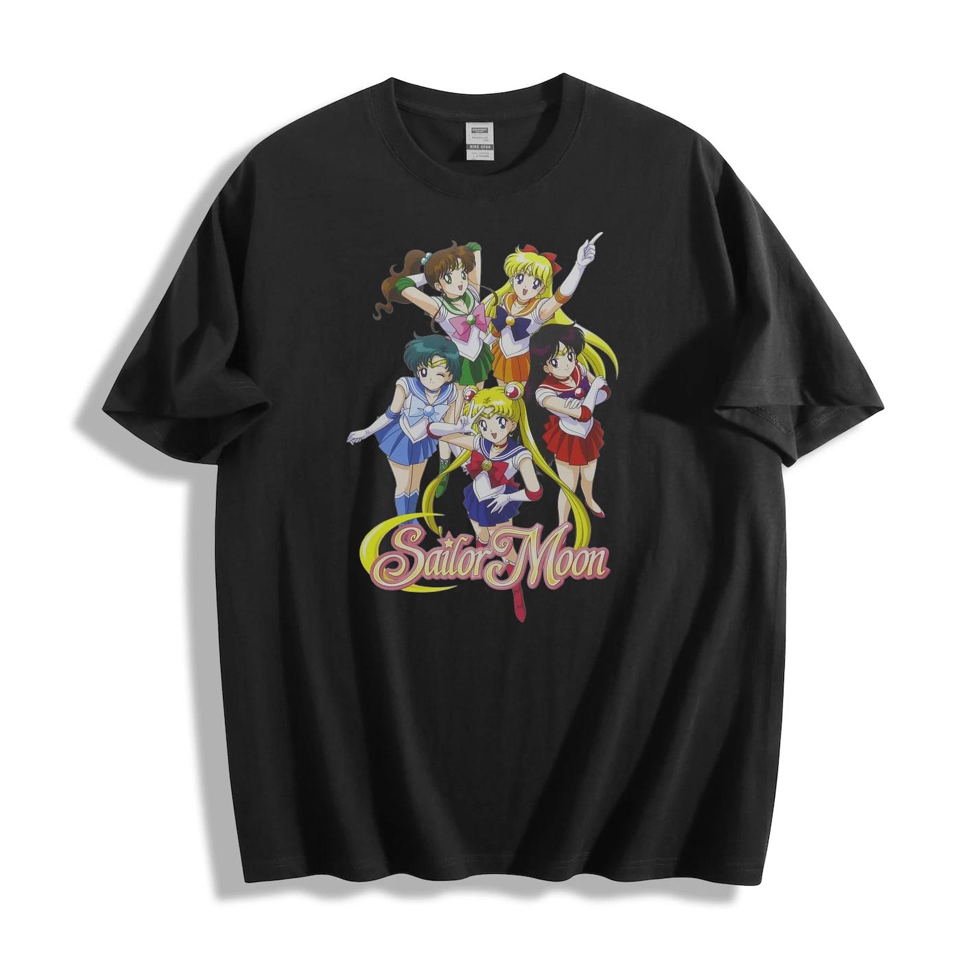 OFFICAL Sailor Moon Anime Graphic T-Shirt Usagi Sailor Scouts Mens Womens Tee XS