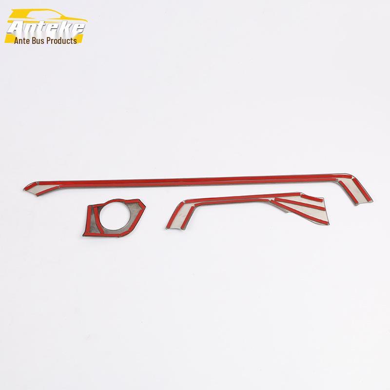 Stainless Steel Center Console Trim for 2020 RAV4 - Car Dashboard Bright Strip Accessory