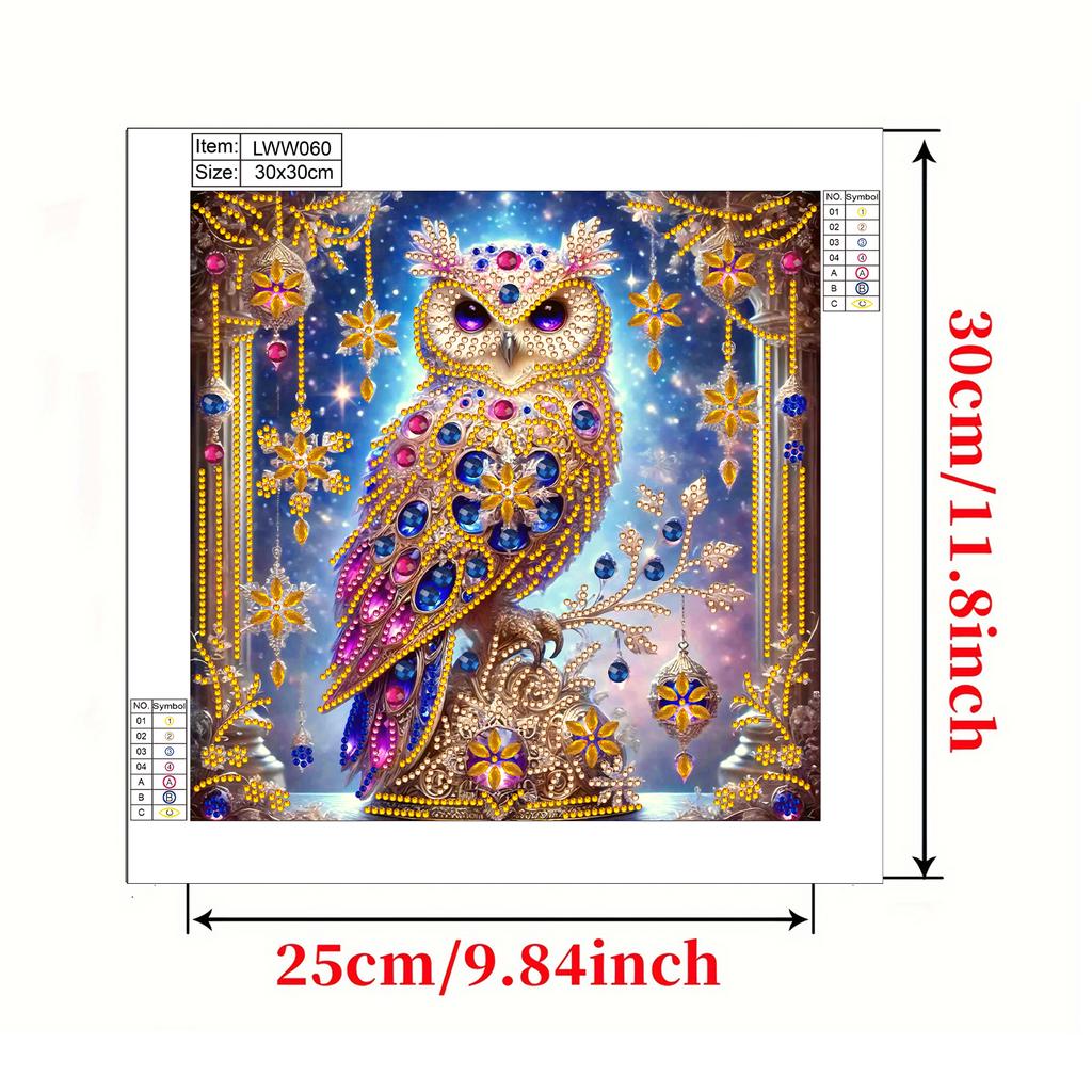 Animal Special Shaped 5D DIY Partial Drill Diamond Painting Kits for Adults Home Wall Decor Diamond Dots Paintings 30X30CM
