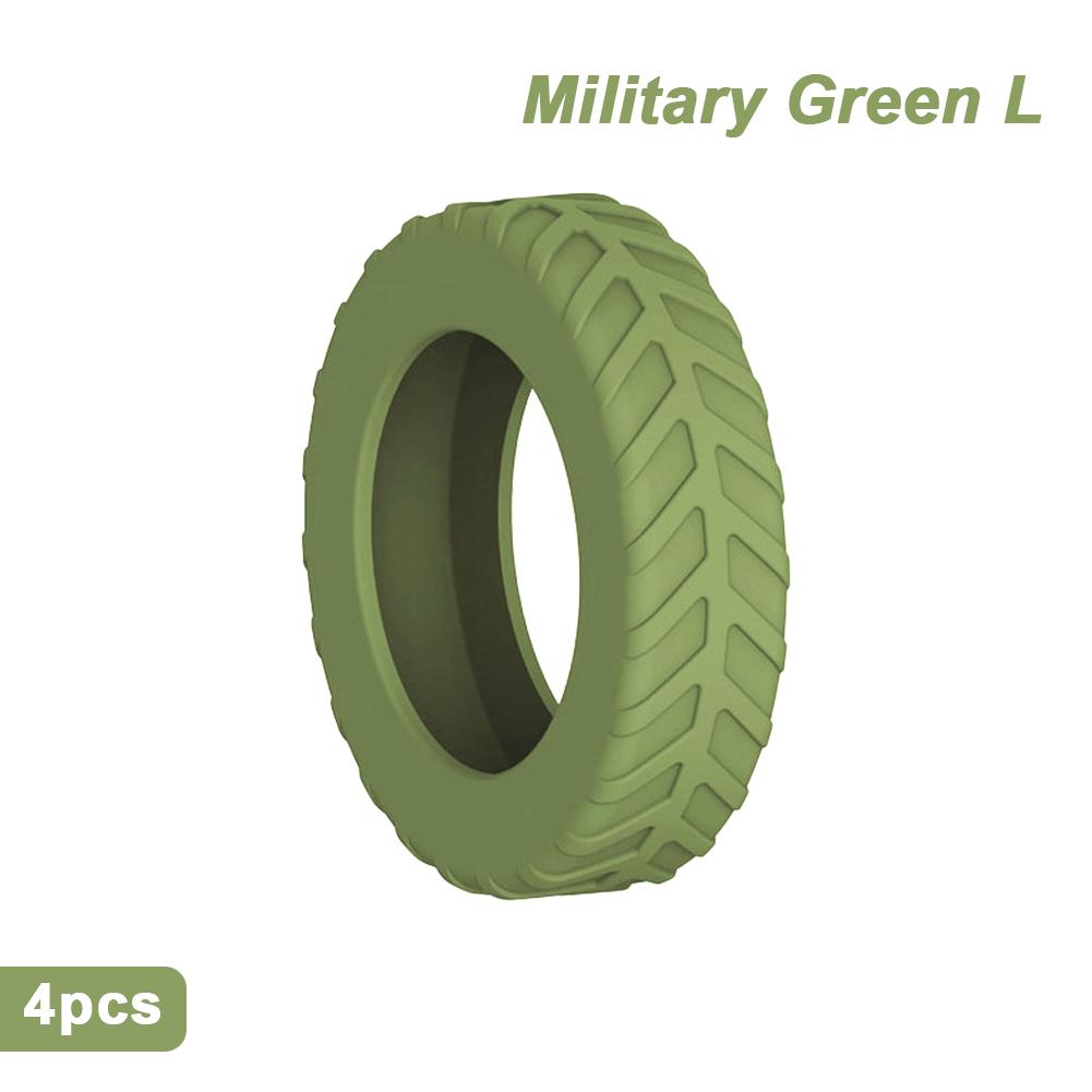 

Утолщенная текстура силиконового колеса протектор для багажа уменьшает шум дорожный чемодан колеса чехол аксессуары для багажа L зелёный