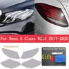 For Mercedes Benz E Class W213 C238 S213 A238 E63 AMG Car Headlight Tint Black Protective Film Taillight Transparent TPU Sticker