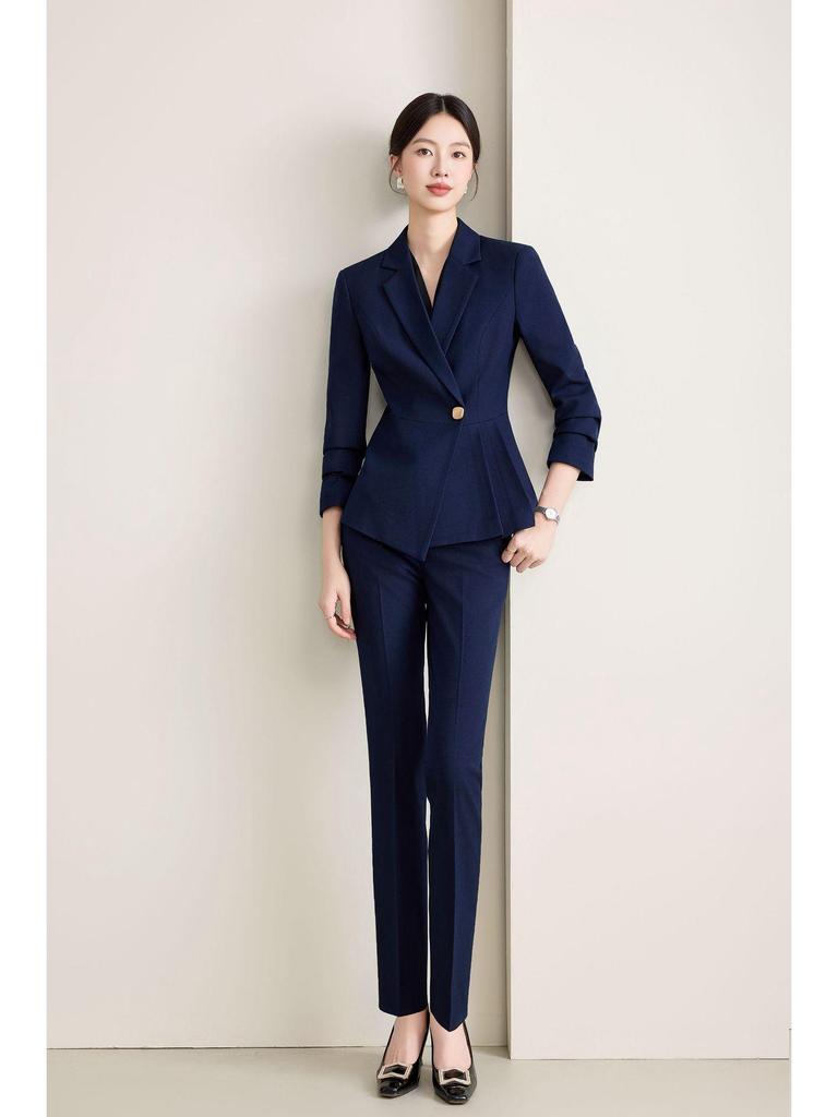 Women's Professional Suit Set - New Autumn 2025 Formal Wear for Jewelry Store, Beauty Salon, and Hotel Reception
