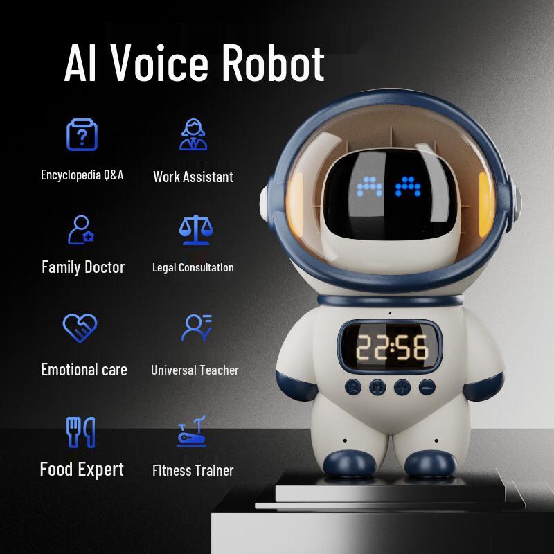 Lanlang AI Large Model Astronaut Smart Speaker with Bluetooth & Wi-Fi CN plug (adapter included)