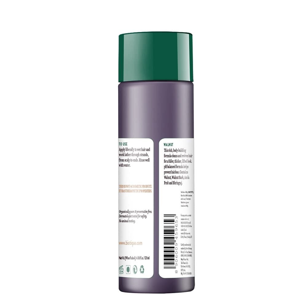 Biotique Walnut Shampoo And Conditioner 120ml For Thin Hair Volume Growth 100% Natural Botanical Extracts
