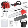 Gas Pole Saw Powered Saw 26CC Extendable Reach To 9.8FT 2 Chainsaw Cycle Powerful for Outdoor Tree Trimming Power