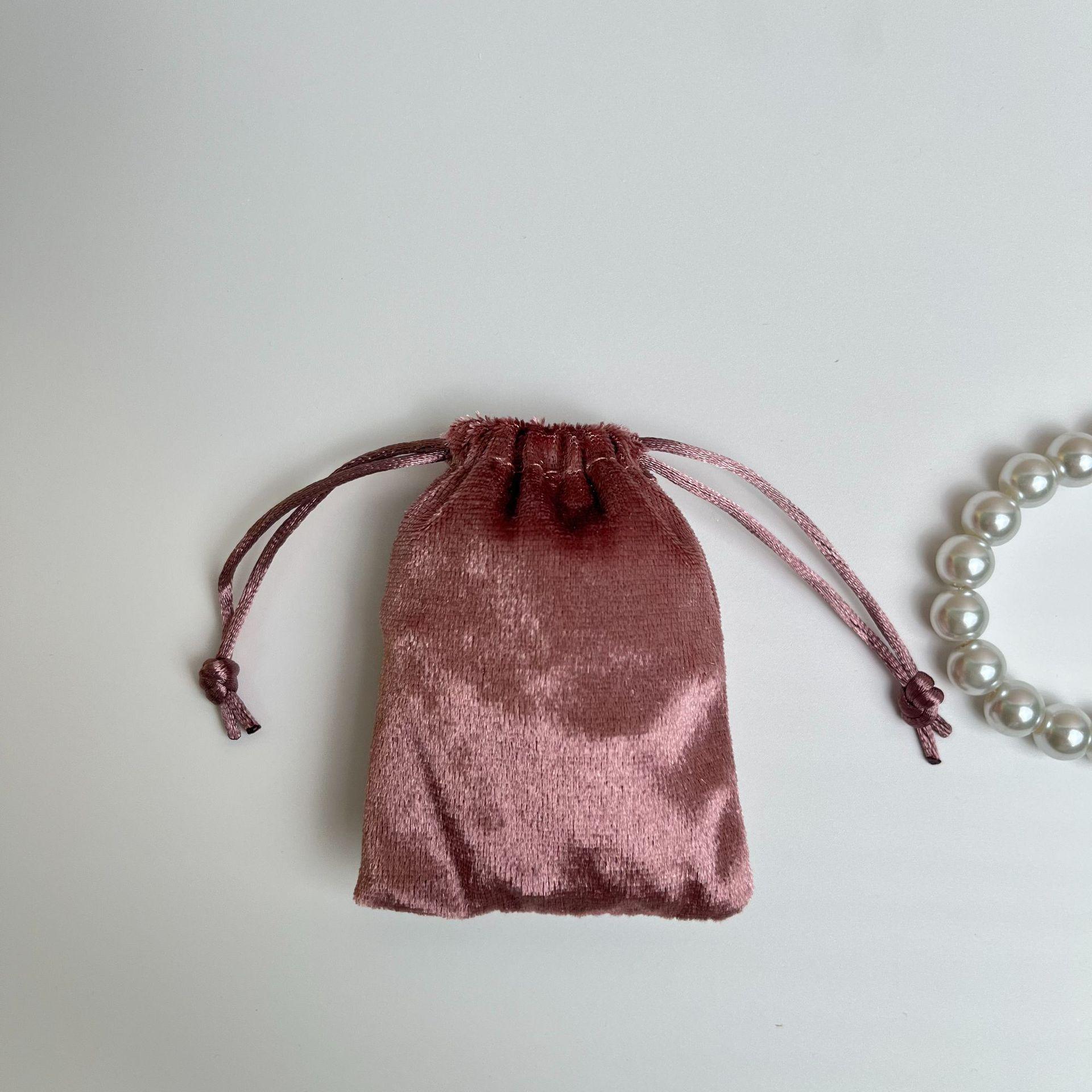 

Утолщенный бархатный мешочек на завязках для украшений, антиквариата, наушников, настраиваемое маленькое хранилище 7x9