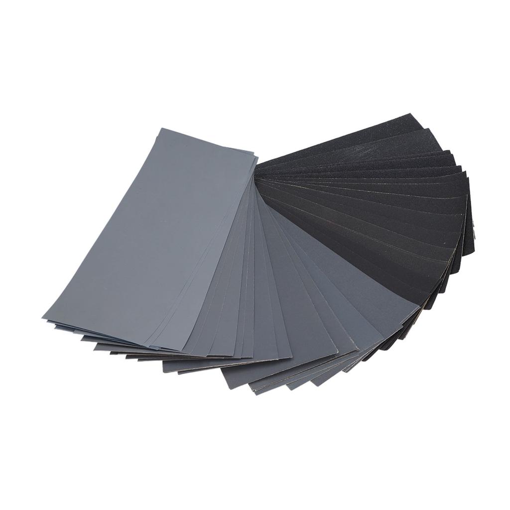 Sand Paper Dry Wet Sandpaper 120 to 3000 Grit Waterproof Set Kit for Polishing Sanding