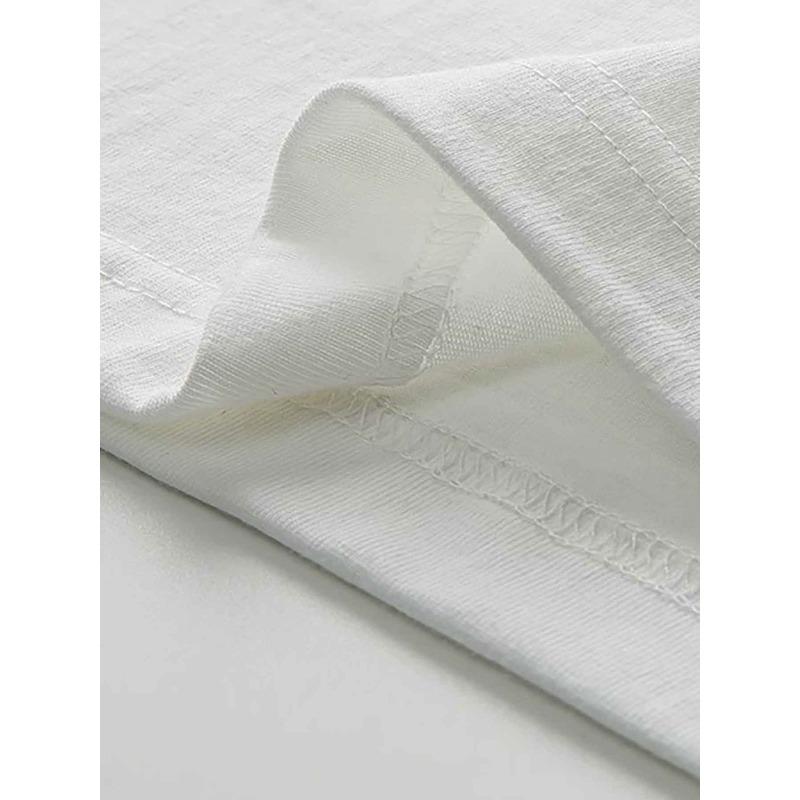 European Sizes Men'S T-Shirt Featuring Design , Striking Print On The Chest, This Short-Sleeve Crew Neck Tee Is Perfect for Casual Summer Street Style