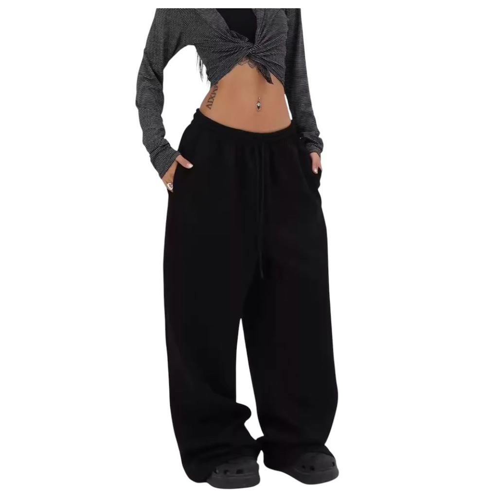 Idle Pants Women's Spring and Autumn New Loose Straight Versatile Idle Wide-leg Trousers