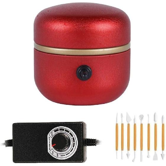 Мини гончарный круг, Мини электрический гончарный станок с регулируемой скоростью и поддоном для детей, начинающих и керамического искусства, красный