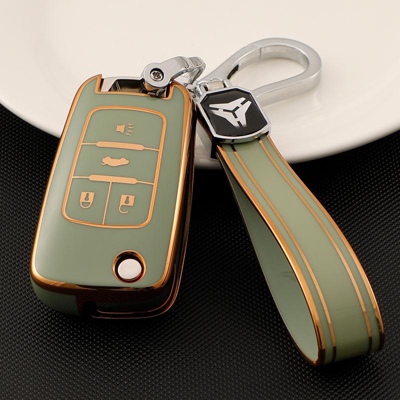 For Buick Yinglang Car Key Set GT LaCrosse Encora Folding Protective Case Chevrolet Malibu Buckle