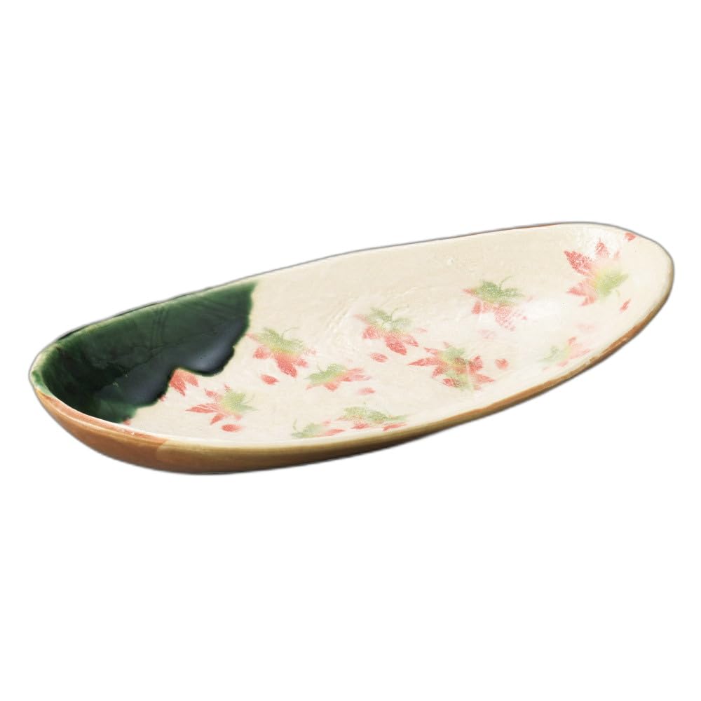 

Oribe Spring and Autumn Oval Serving Bowl Serving Bowl [ 32×15.5×5cm ]