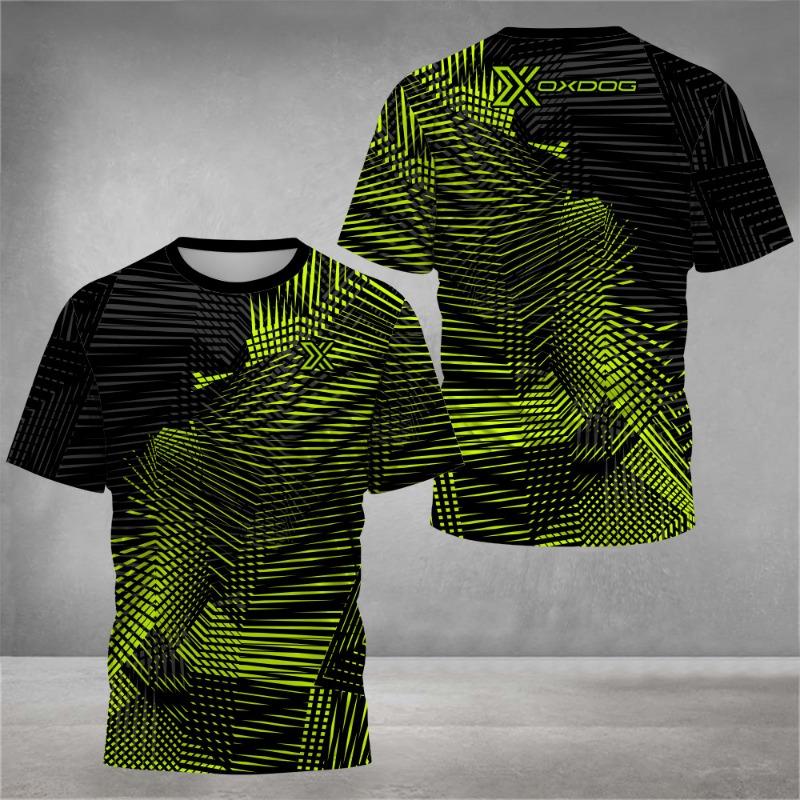 Fashion 3D Tie-Dye Print T Shirt For Men Summer Short Sleeve Outdoor Tennis Sports T-Shirt Casual Breathable Loose Top