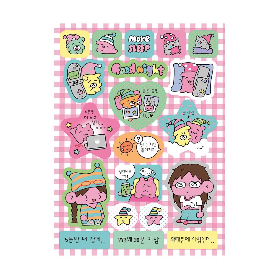 Bad Girl Корейская поп-музыка Ежедневные наклейки с персонажами Ins Goo Ka Hand Account — фото 6