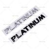 ABS 3D PLATINUM Letter Tail Badge Label Custom Body Sticker Car Emblem Suitable For Tule Waterproof Auto Decal
