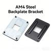 High Performances Metal Backplate Supporting AM4 B350 A320 B550M Boards for Optimal Thermals Management