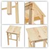 KADAX Taboret Drewniany Kuchenny Stołek Krzesło 43,5cm Solidny Sosnowy