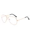 PC Metal Frame Glasses Transparent Business Reading Eyewear 3 Color Anti Blu-ray Glasses  Men