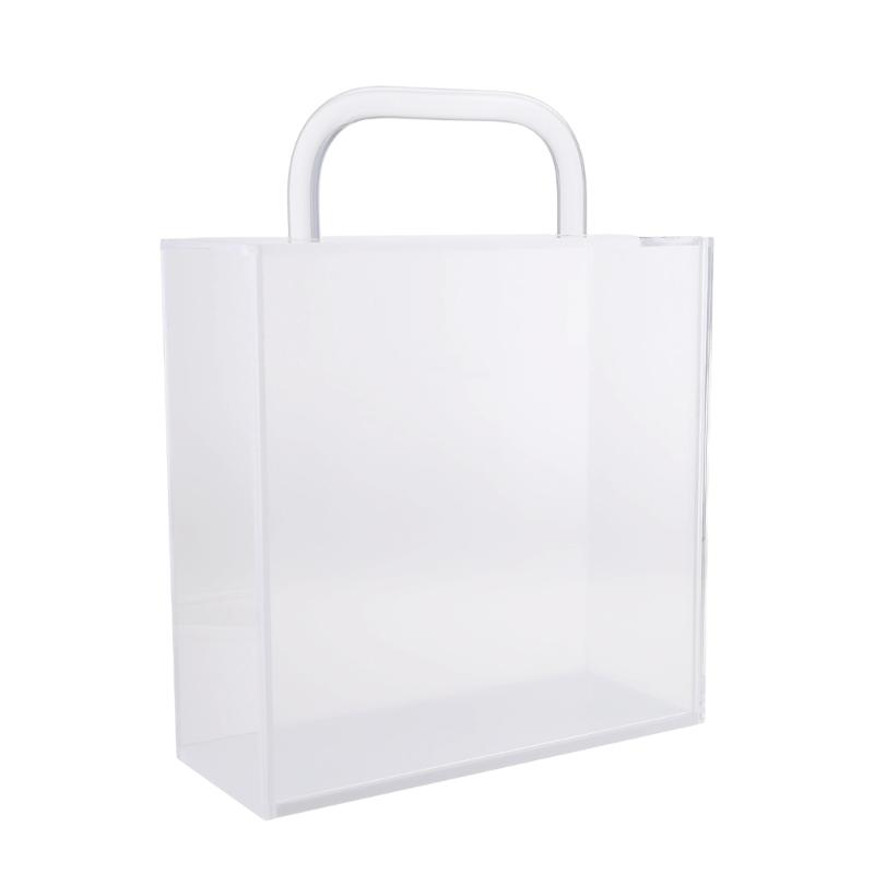 Transparent Flowers Box Handbag Flowers Wrapping Handbag Festival Gift Rose Package Acrylic Packings Bag