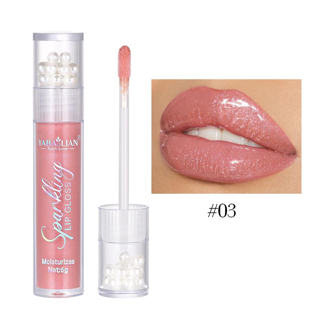 Błyszczyk do ust Pearl Glitter Wodoodporny połyskujący błyszczyk do ust Hydra Moist Długotrwały cukierkowy kolor Seksowny błyszczyk do ust