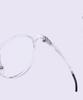 Alloaiweeo [Air Flex] Al6405 2020G Airflex Ultra-Light Semi-Oversized Round Transparent Clear Eyeglass Frame Blue Light Lens Selection