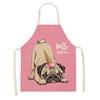 Hot Sale Cartoon Anime Pet Dog Dog Sleeveless Apron Drawing Graffiti Kitchen Anti-fouling Creative Linen Apron