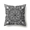 Polyester Pillow Case Car Decoration Home Printed Black and White Geometric Car Cushion Head Cushion Cover