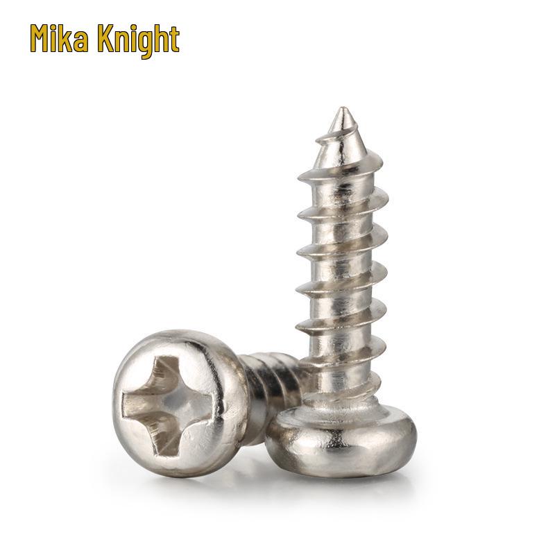 Nickel-Plated Phillips Pan Head Self-Tapping Screws M1-M4 for Electronics
