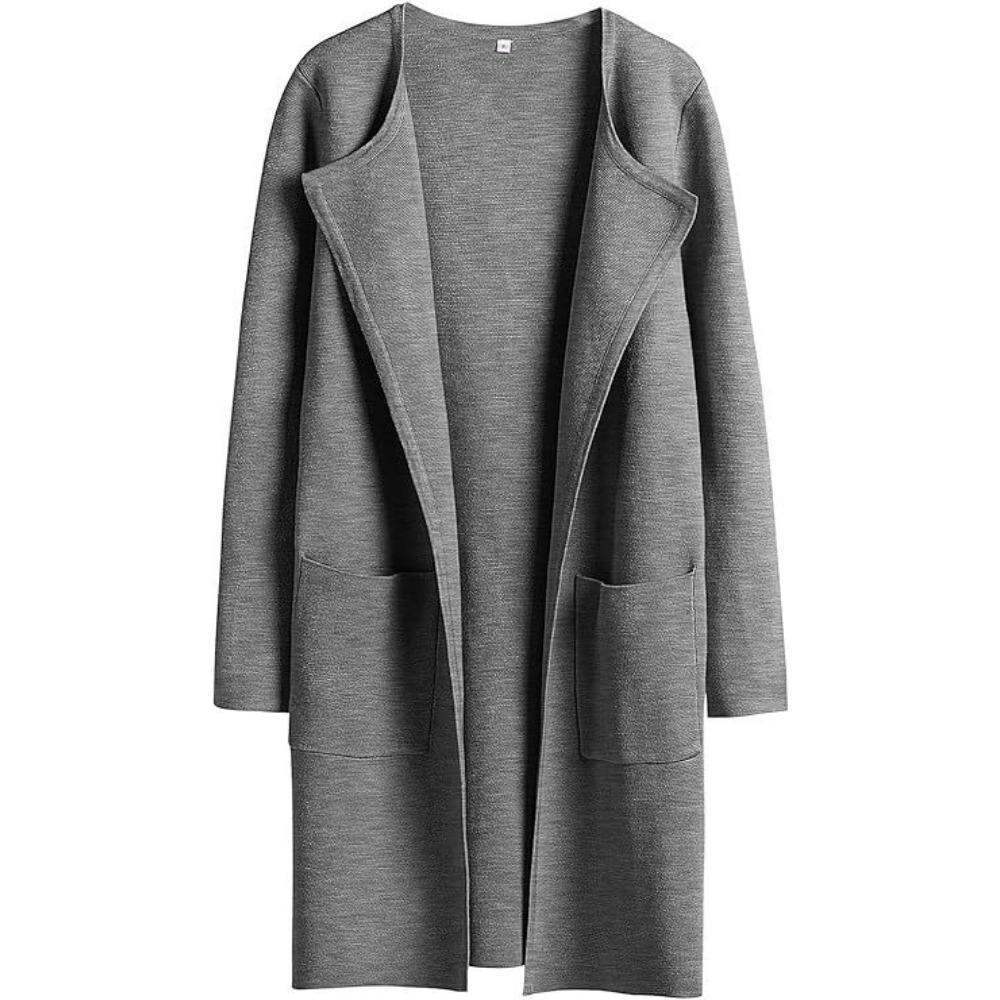 Autunno e Inverno Nuovo Cappotto Casual Comodo da Donna Europeo e Americano Cappotto di Lana con Revers