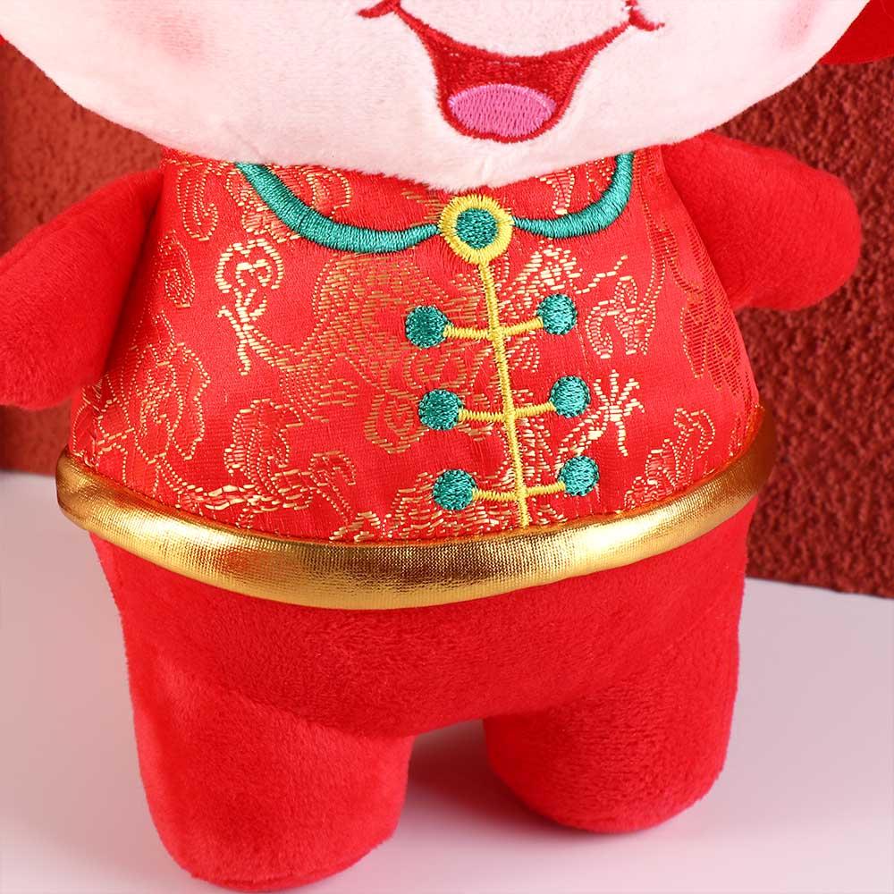 Tang Suit Dragon Year Plush Toy Stuffed Lucky Dragon Doll Plushies Girls Toys