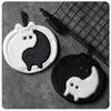 New Cute Tai Chi Cat Hanging Hand Towel Thick Absorbent Cartoon Kitchen Towel for Household Bathroom Cleaning Use