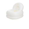 Portable Inflatable Cream Style Sofa - Automatic PVC Single Backrest for Outdoor Leisure