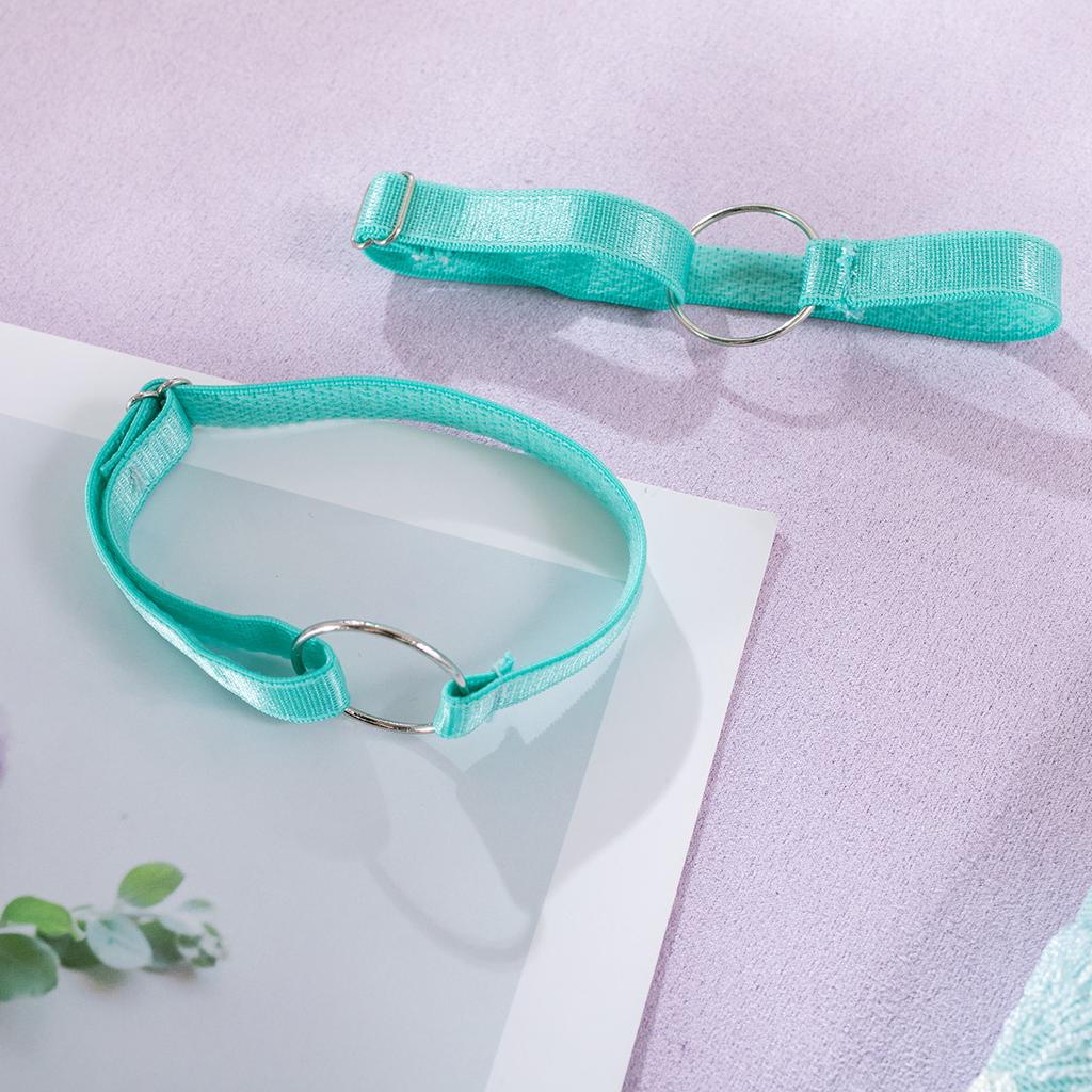 New Sexy Nightgown Embroidered Mesh Patchwork Sexy Lingerie Sets with Neck Cover