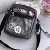Korean Crossbody Shoulder Bags for Women Men Unisex Transparent Pocket Phone Bag