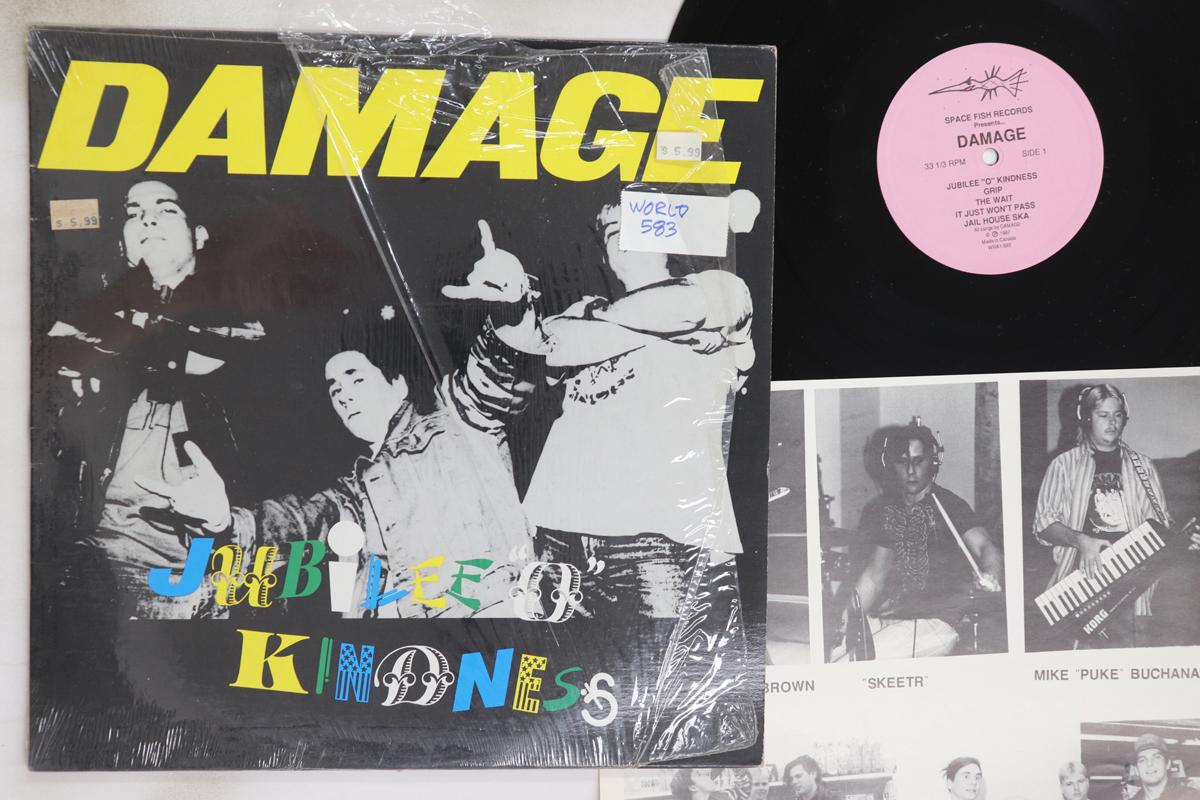 

LP Record DAMAGE - Jubilee O Kindness WRA1583 SPACE FISH 1987 US Rock Used