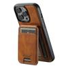 PU Leather Case for iPhone 16 15 Pro Max Plus iPhone 16 15 Pro 2 In1 Function Detachable Magnetic Card Bag Stand Feature Cover