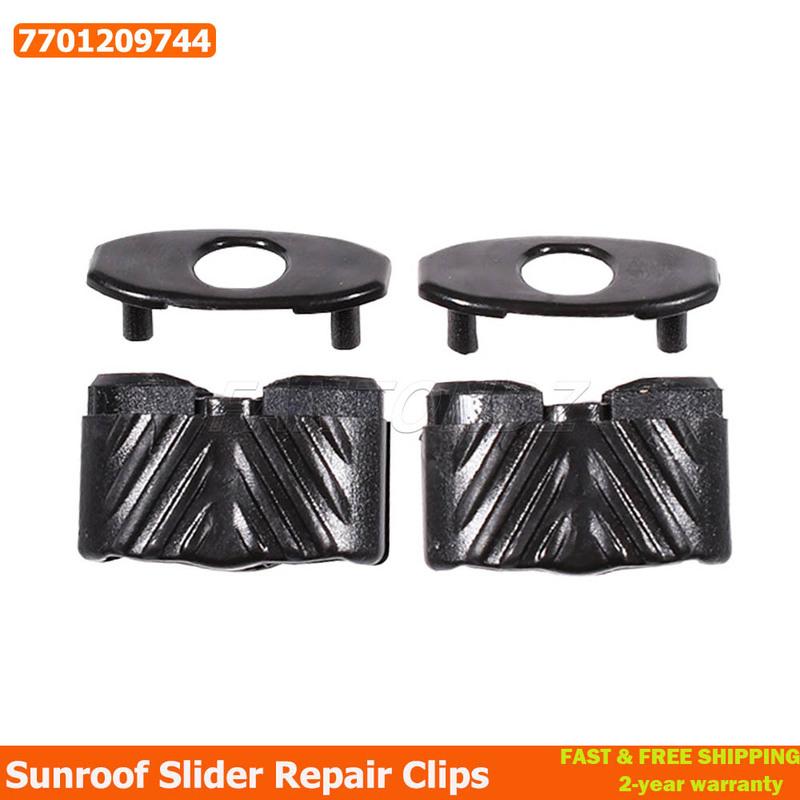 2Pcs Car Sunroof Slider Repair Clips For Renault Megane Scenic Koleos 7701209744 918066133R