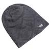 Unisex Warm Winter Hat HEAT Mark Skull Cap Diamond Grid Design Beanie Hat Thicken Winter Hats For Women Men Knit Hat