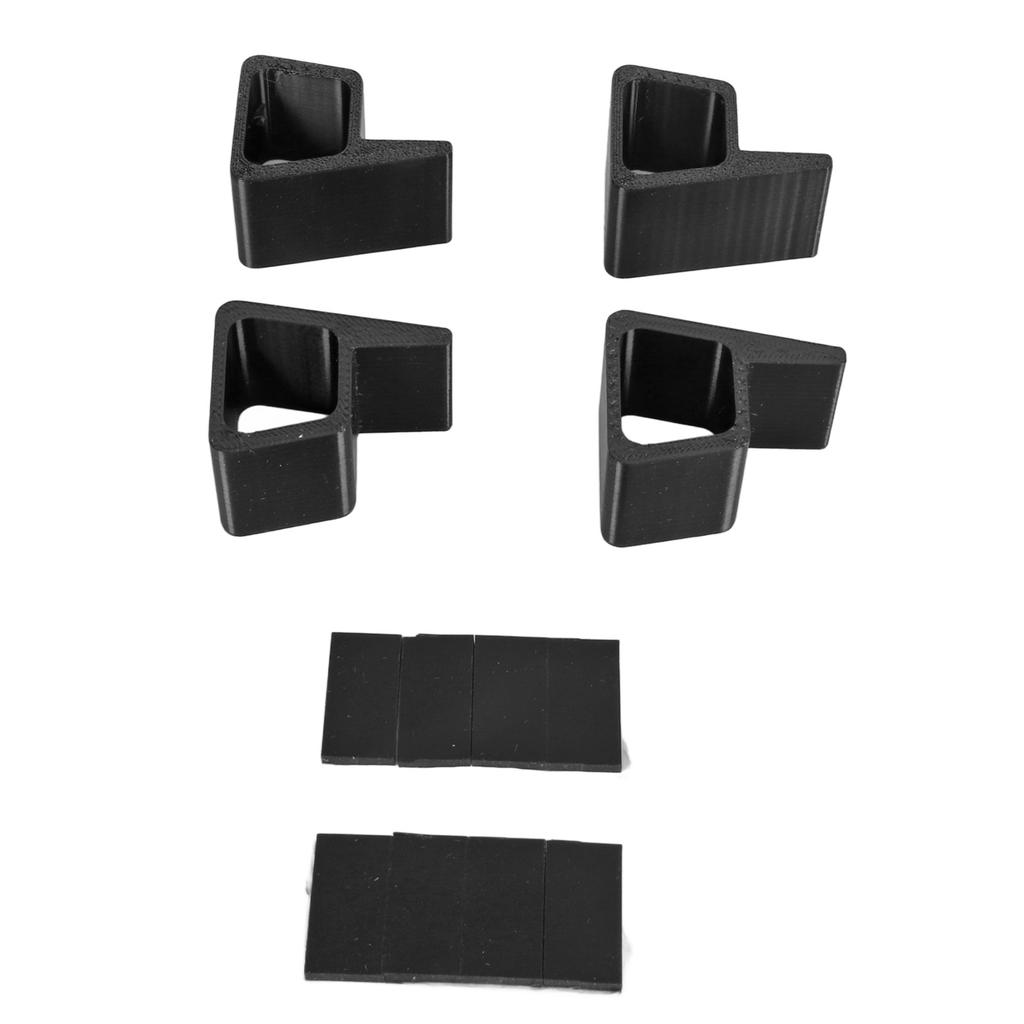 4pcs Game Console Horizontal Version Heightening Bracket Slip Resistant Wear Proof Accessories for Xbox One S X Black