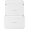 Bathroom Vanity Unit White 56 X 37.5 X 81 Cm Particleboard