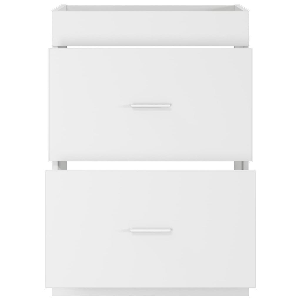 Bathroom Vanity Unit White 56 X 37.5 X 81 Cm Particleboard