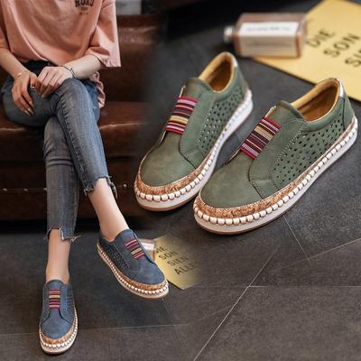 Femme Cuir PU Imperméable Mode Baskets Bout Rond Femme Quotidien Décontracté Bouche Peu Profonde Slip-on Marche Chaussures Vulcanisées Féminines
