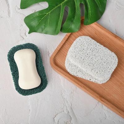 5 Pack Non-Slip Soap Holder Mat BPA-Free Soap Savers Pads Self Draining Soap Bars Pads Cutable Woven Mat for Bathroom Kitchen Shower Sink Soap Dish