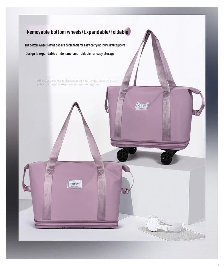 Extra Large Travel Bag with Trolley Sleeve – Oxford Cloth Maternity & Business Bag for Short Trips