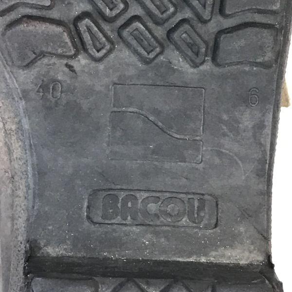 Bacou France Steel Toe Double Monk Boots 40 24.5-25.0 Brown Short Officer Work Military Safety(USED)