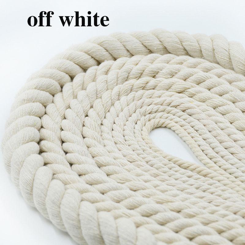 Corda Macramè 3-20mm Corda Intrecciata in Cotone Naturale per Artigianato Fai-da-te Stendibiancheria Multiuso Uso Interno ed Esterno Realizzazione di Decorazioni da Parete