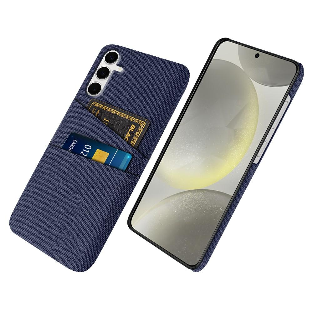 For Samsung Galaxy S25+ Case Cloth + Hard PC Phone Cover with Dual Card Slots