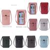 Women Transparent Touch Screen Mini Phone Pouch Shoulder Strap Mobile Bag With Snap Closure