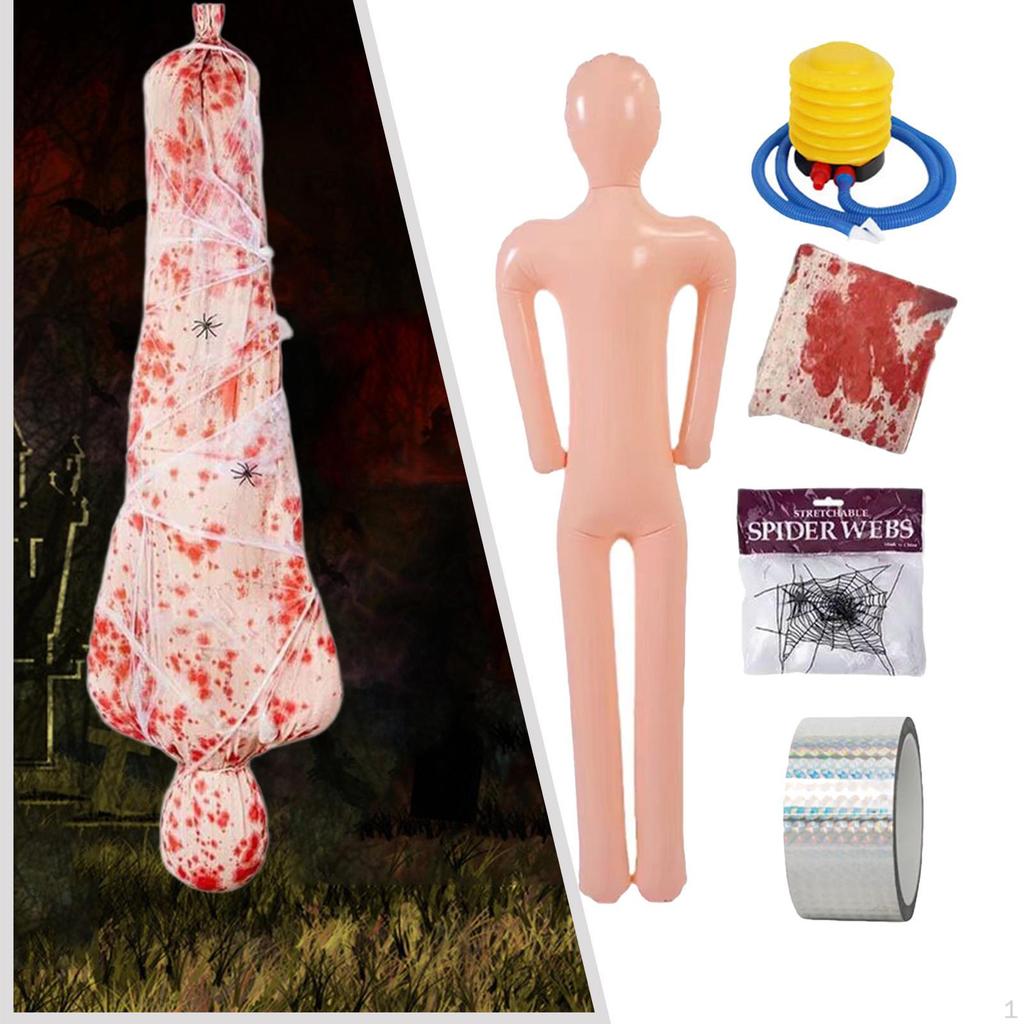 Halloween Leichen Requisiten Dekoration Aufblasbare Schaufensterpuppe Ornament Requisite Liegende Leiche für