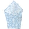 Hiorie Gauze Made in 100 x 100 Kinu Baby Uma Sax Double-Layer Swaddle, Japan, Approx. cm, Blanket,